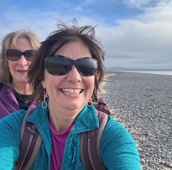 Happy team members on the King Charles III coastal trail