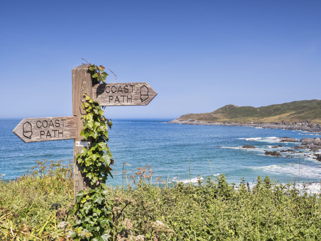 Walking the South West Coast Path, Cornwall England