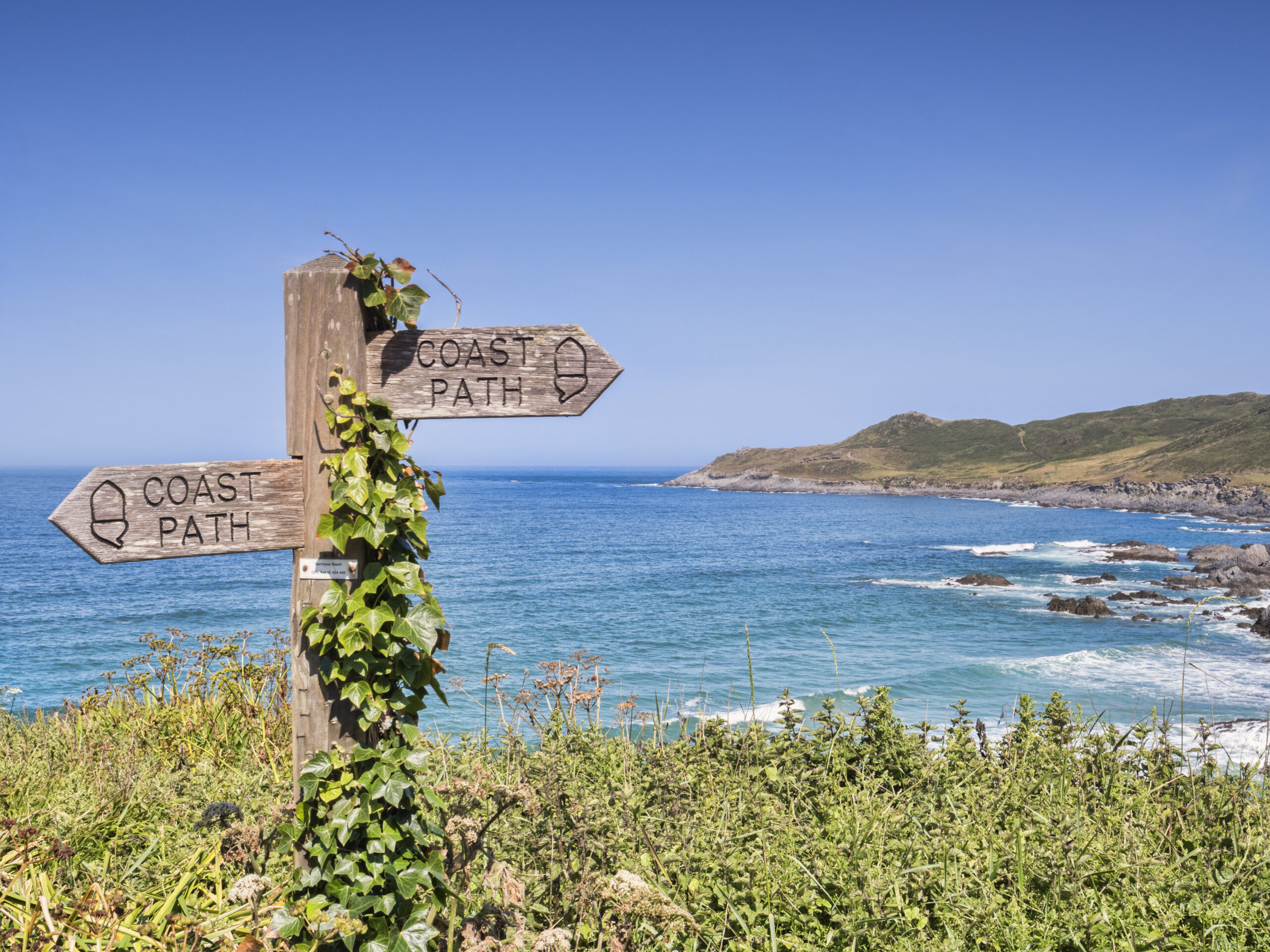 Walking the South West Coast Path, Cornwall England