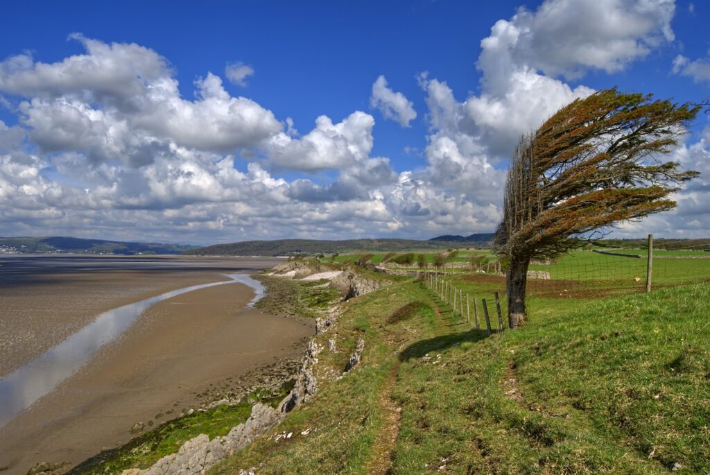The King Charles III Coastal Path in Lancashire Silverdale Coast