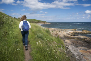 Walking on the Fife Coast Path, Scotland