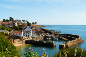 The pretty fishing village of Crail on the Fife Coast Path Scotland