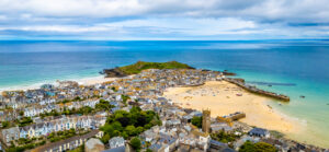 St Ives from above, your starting point on South West Coast path to Land's End