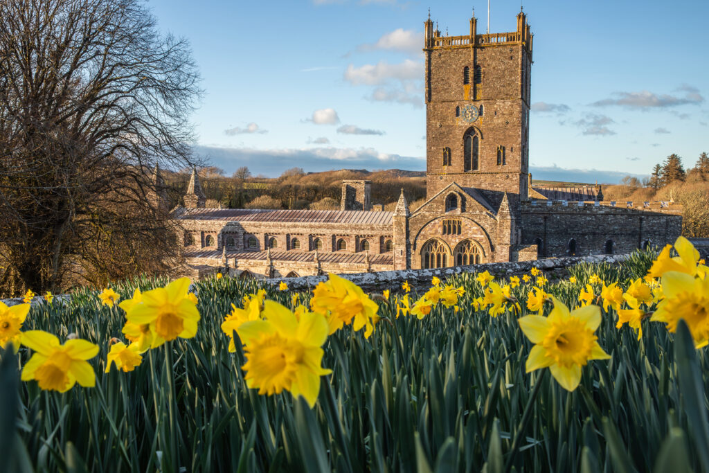 St Davids Cathedral Pembrokeshire Coast Path Wales